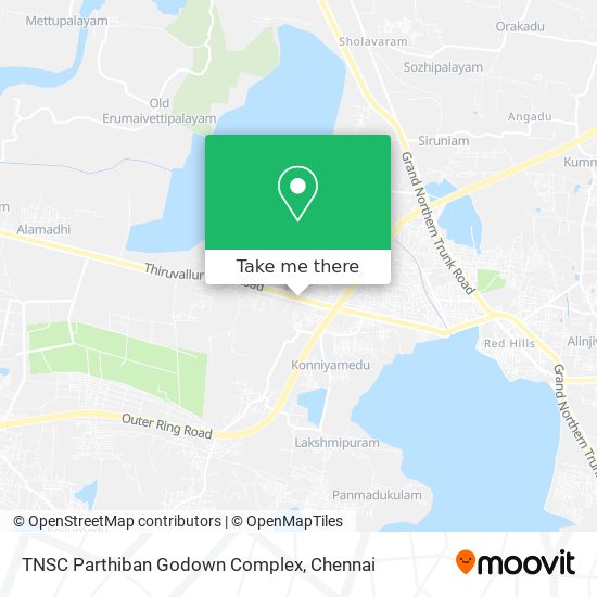 TNSC Parthiban Godown Complex map