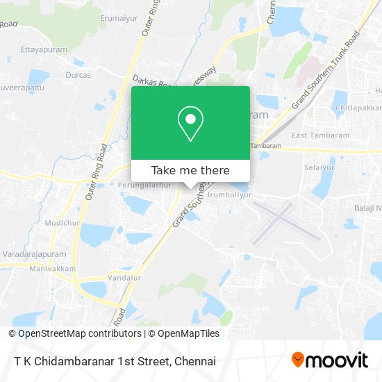 T K Chidambaranar 1st Street map