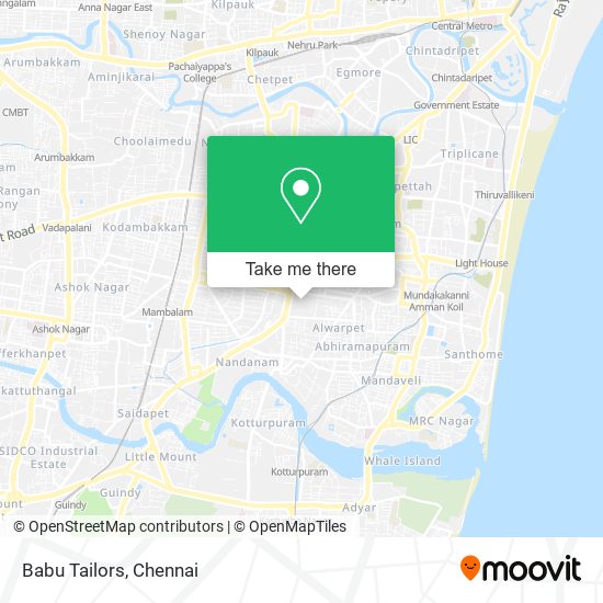 Babu Tailors map