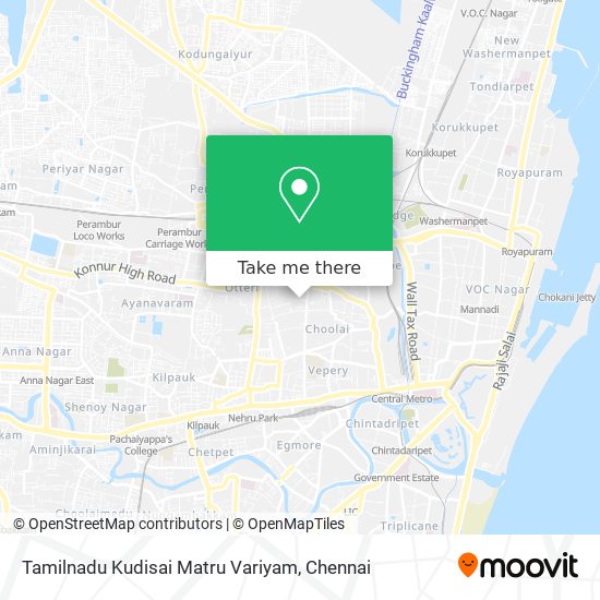 Tamilnadu Kudisai Matru Variyam map