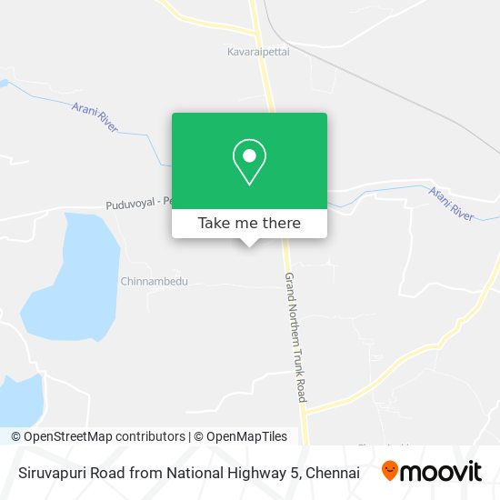 Siruvapuri Road from National Highway 5 map