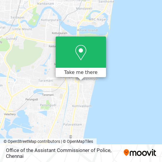 Office of the Assistant Commissioner of Police map