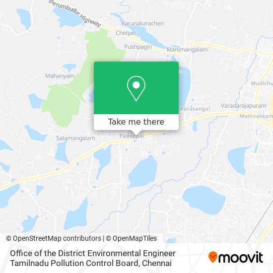 Office of the District Environmental Engineer Tamilnadu Pollution Control Board map