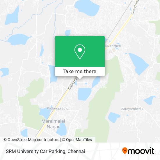 SRM University Car Parking map
