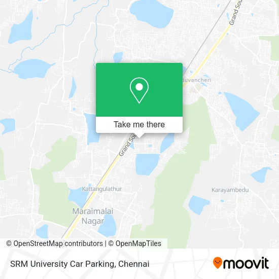 SRM University Car Parking map
