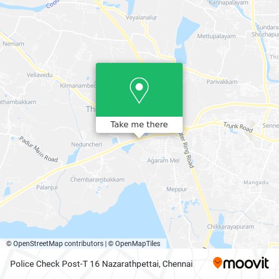 Police Check Post-T 16 Nazarathpettai map