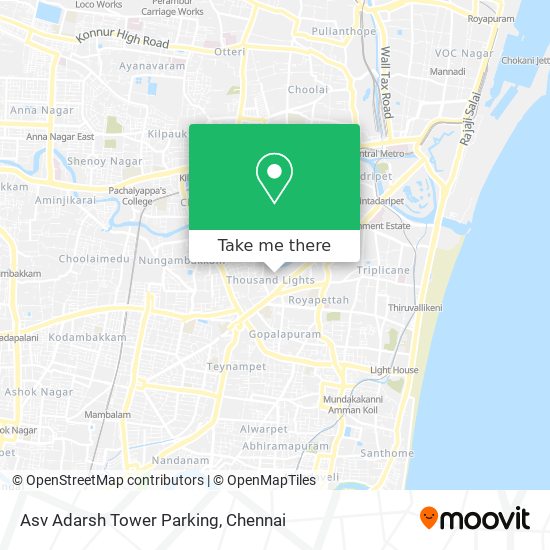 Asv Adarsh Tower Parking map