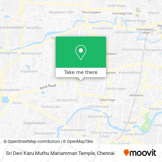 Sri Devi Karu Muthu Mariamman Temple map