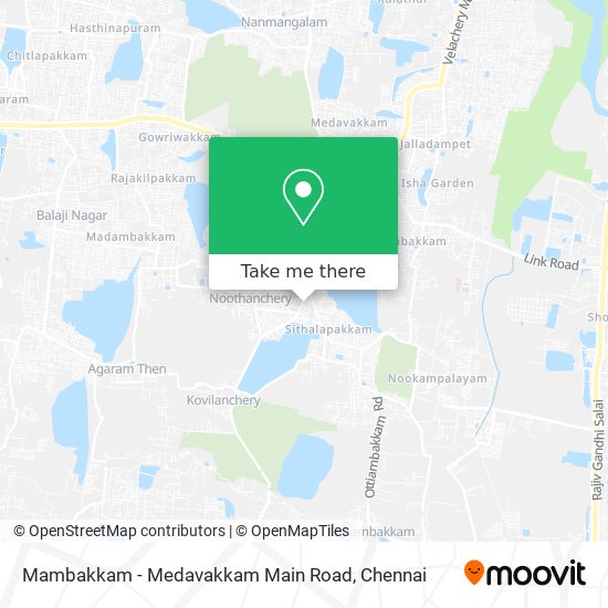 Mambakkam - Medavakkam Main Road map