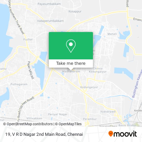 19, V R D Nagar 2nd Main Road map