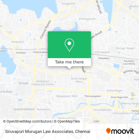 Siruvapuri Murugan Law Associates map