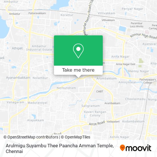 Arulmigu Suyambu Thee Paancha Amman Temple map