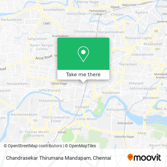 Chandrasekar Thirumana Mandapam map