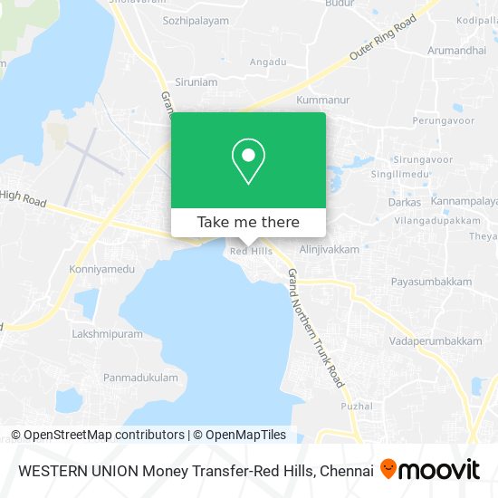 WESTERN UNION Money Transfer-Red Hills map