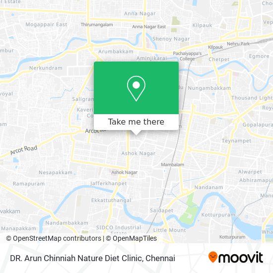 DR. Arun Chinniah Nature Diet Clinic map