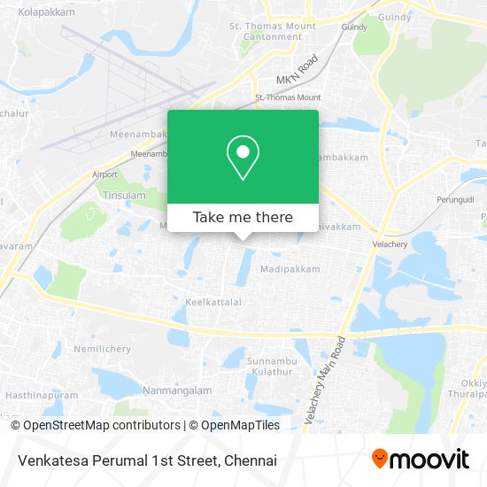 Venkatesa Perumal 1st Street map