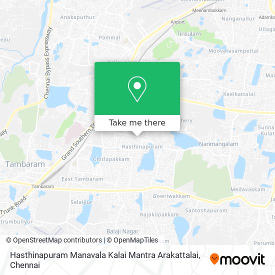 Hasthinapuram Manavala Kalai Mantra Arakattalai map