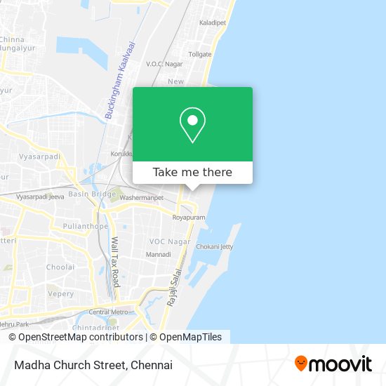 Madha Church Street map