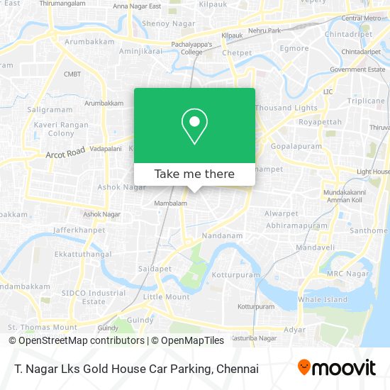 T. Nagar Lks Gold House Car Parking map