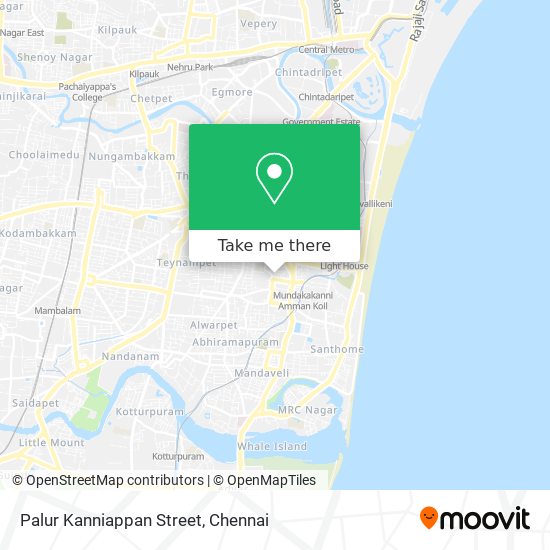 Palur Kanniappan Street map