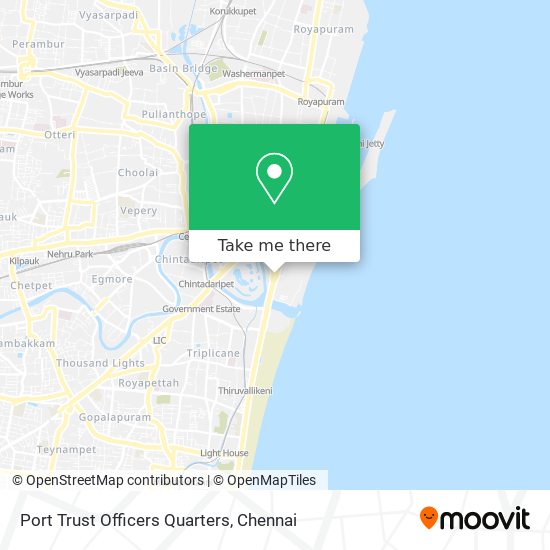 Port Trust Officers Quarters map