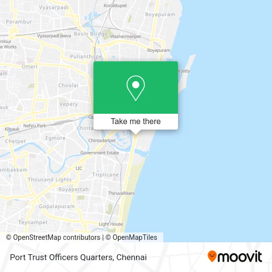 Port Trust Officers Quarters map