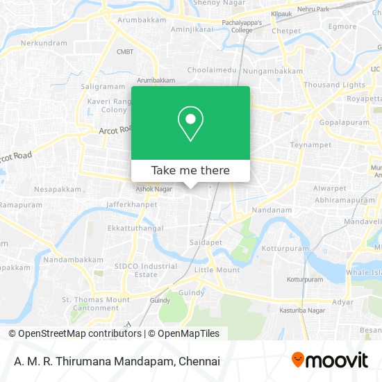 A. M. R. Thirumana Mandapam map