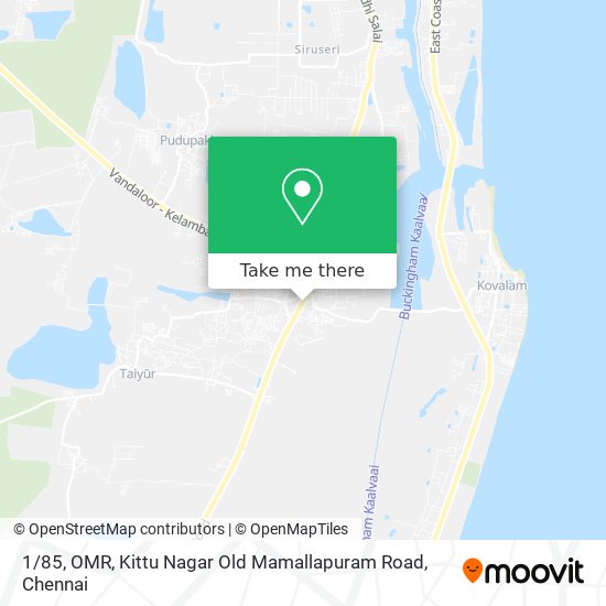 1 / 85, OMR, Kittu Nagar Old Mamallapuram Road map