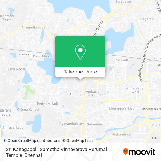 Sri Kanagaballi Sametha Vinnavaraya Perumal Temple map