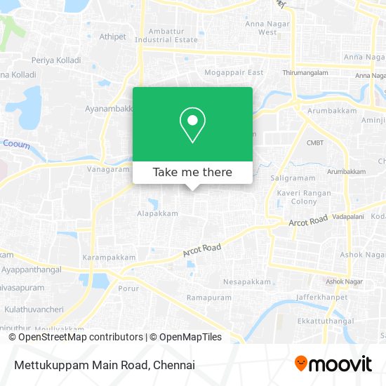 Mettukuppam Main Road map