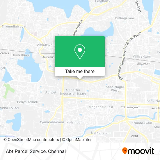 Abt Parcel Service map