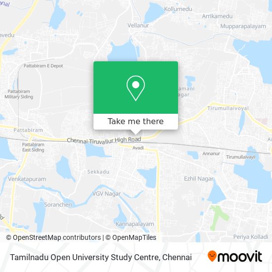 Tamilnadu Open University Study Centre map