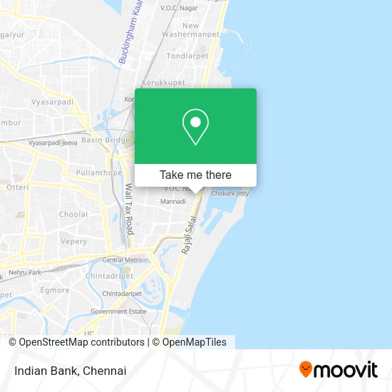 Indian Bank map