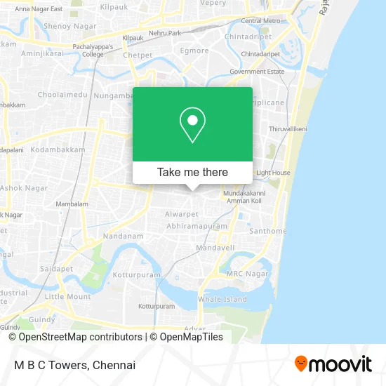 M B C Towers map