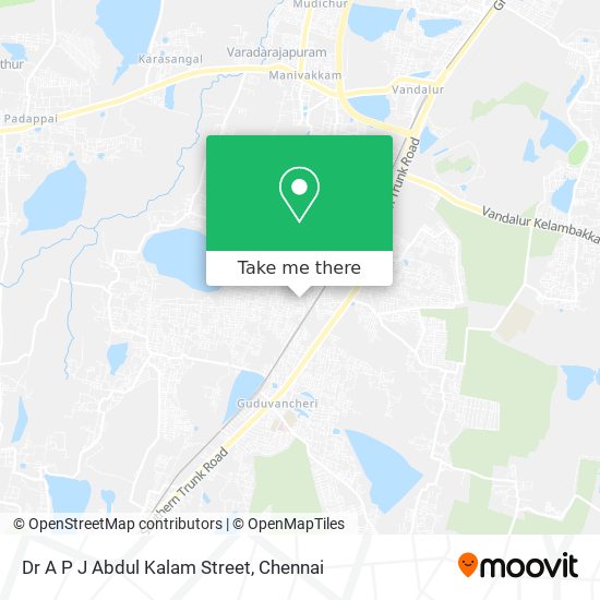 Dr A P J Abdul Kalam Street map