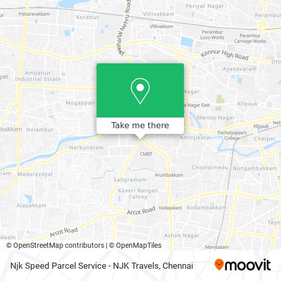 Njk Speed Parcel Service - NJK Travels map
