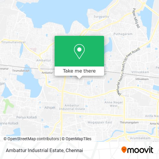 Ambattur Industrial Estate map