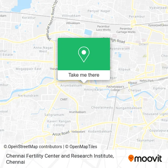 Chennai Fertility Center and Research Institute map