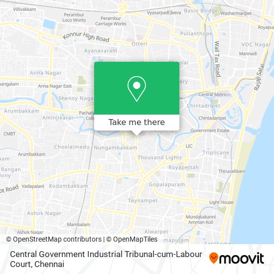 Central Government Industrial Tribunal-cum-Labour Court map