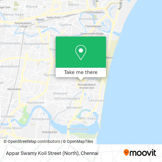 Appar Swamy Koil Street (North) map
