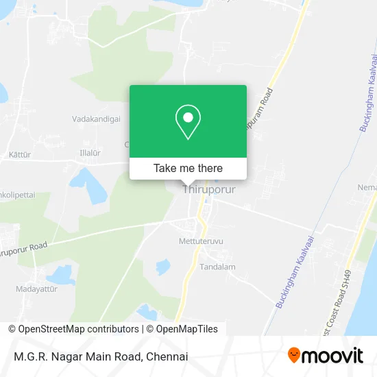 M.G.R. Nagar Main Road map
