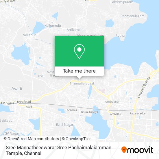 Sree Mannatheeswarar Sree Pachaimalaiamman Temple map