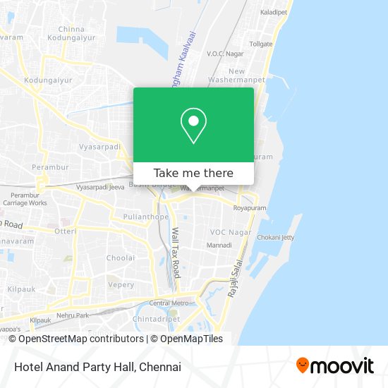 Hotel Anand Party Hall map