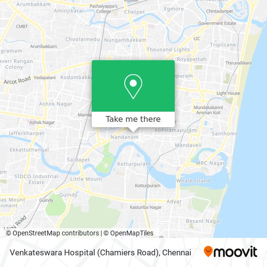 Venkateswara Hospital (Chamiers Road) map