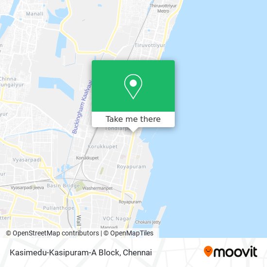 Kasimedu-Kasipuram-A Block map