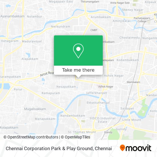 Chennai Corporation Park & Play Ground map