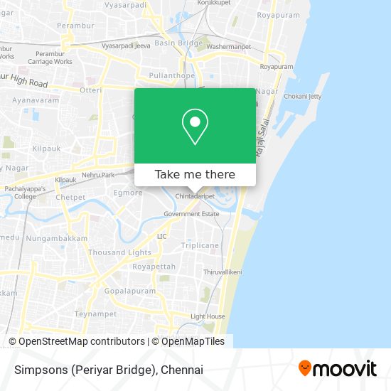 Simpsons (Periyar Bridge) map