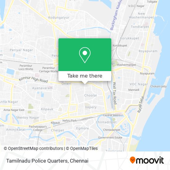 Tamilnadu Police Quarters map