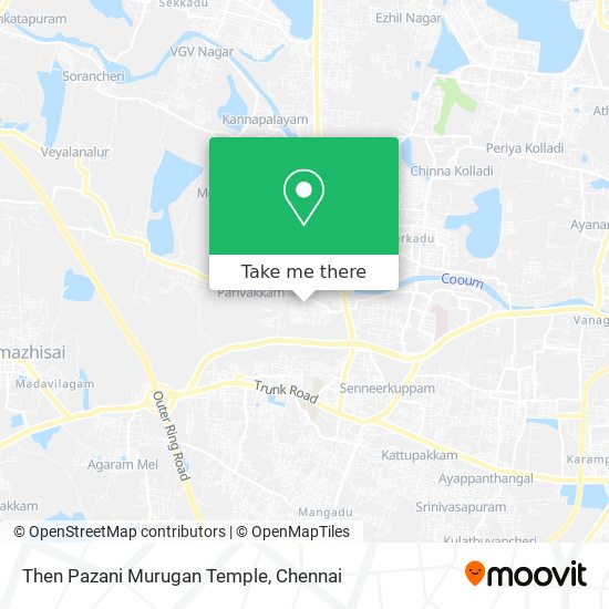 Then Pazani Murugan Temple map