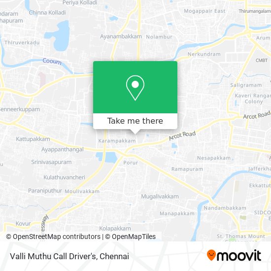 Valli Muthu Call Driver's map